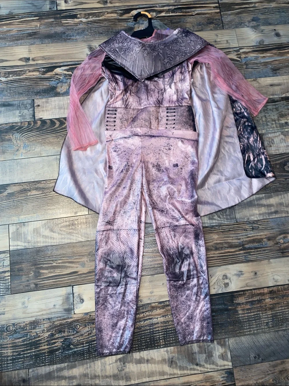 Disney Pink and Purple Audrey Costume with gloves size small 4-6